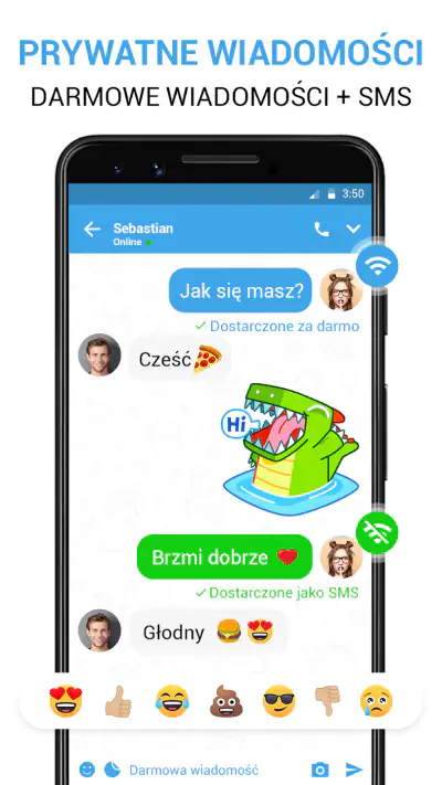 Messenger Wiadomości tekstowe screenshot 1