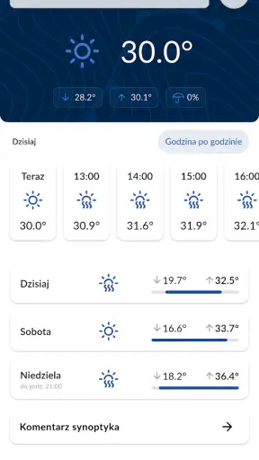 Meteo ICM — prognoza pogody screenshot 1