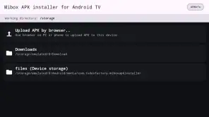 Mibox APK installer Android TV screenshot 1
