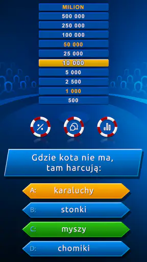 Milionerzy Quiz screenshot 1