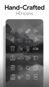 Minimalistyczne linie - Ikony screenshot