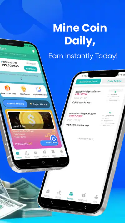 Mining Earn: Earn Coins Daily screenshot 1