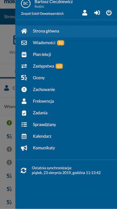 mobiDziennik screenshot 1