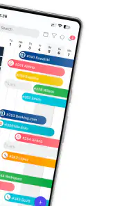 mobile-calendar hotel manager screenshot