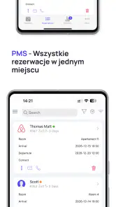 mobile-calendar hotel manager screenshot