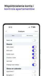 mobile-calendar hotel manager screenshot