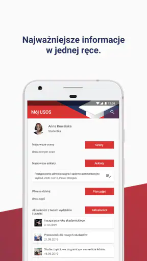Mobilny USOS 2.0 screenshot 1
