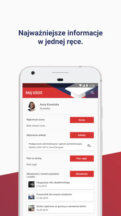 Mobilny USOS 2.0 screenshot 1