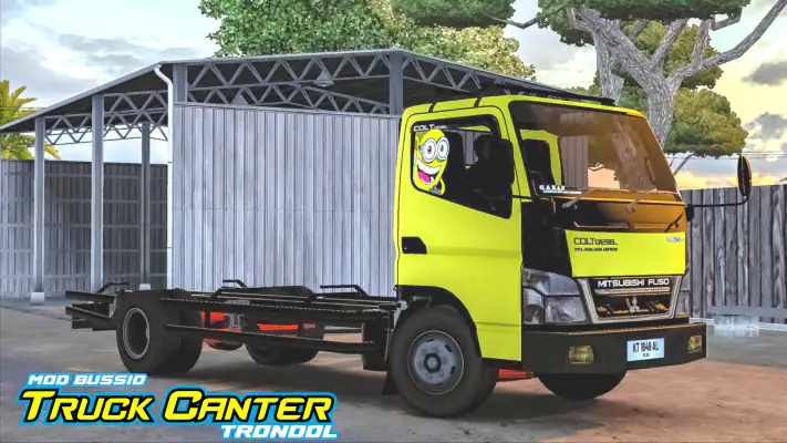 Mod Bussid Truk Canter Trondol screenshot 1