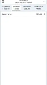 Monetaria - Dochody i wydatki screenshot