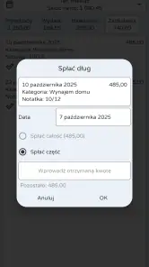 Monetaria - Dochody i wydatki screenshot