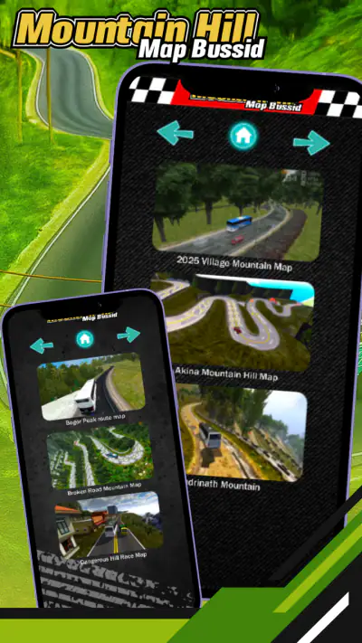 Mountain Hill Map Bussid screenshot 1