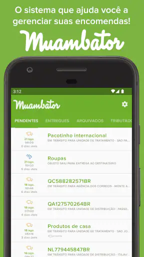 Muambator: Rastreio Correios screenshot 1