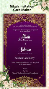 Muslim Wedding Card Maker 2026 screenshot