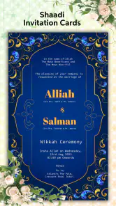 Muslim Wedding Card Maker 2026 screenshot