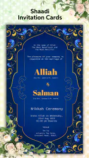 Muslim Wedding Card Maker 2026 screenshot 4