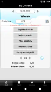 My Overtime - Czasu Pracy screenshot