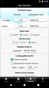 My Overtime - Czasu Pracy screenshot