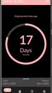 MyRing - contraceptive ring screenshot