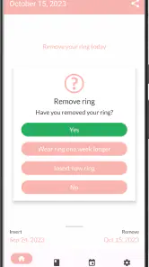 MyRing - contraceptive ring screenshot