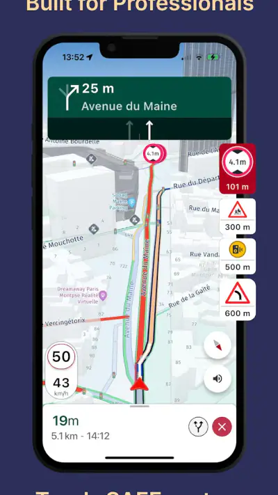 NaviTruck: GPS Navigation Maps screenshot 1