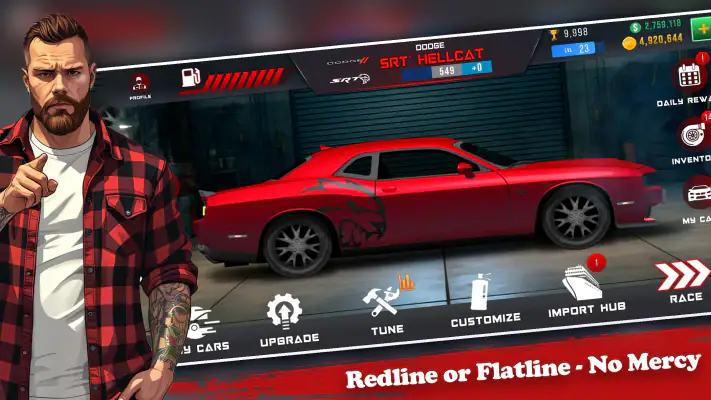 Nitro Speed: Drag Racing 2D screenshot 1