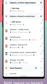 Nozbe: zadania i projekty screenshot