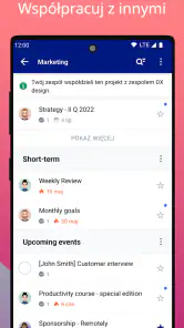 Nozbe: zadania i projekty screenshot