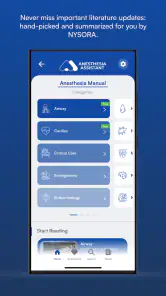 NYSORA Anesthesia Assistant screenshot