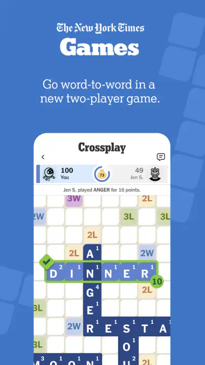 NYT Crossplay: Play and Spell screenshot 1