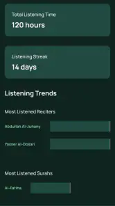 Odtwarzacz audio Koranu screenshot
