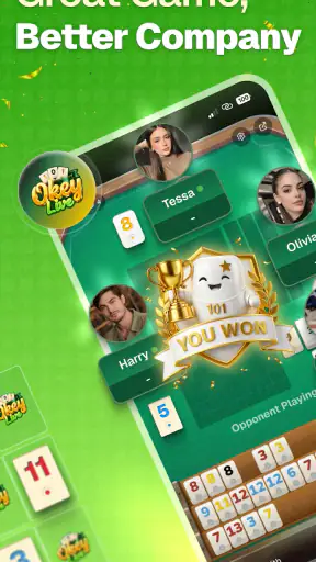 Okey Live: Rummy Board Game screenshot 1