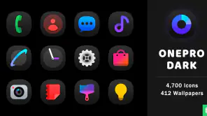 OnePro (Dark) - Icon Pack screenshot 1