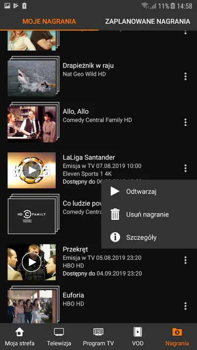 Orange TV Go screenshot 1