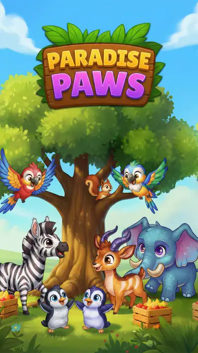 Paradise Paws: Merge Animals screenshot 1