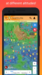 Paragliding Map screenshot