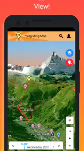 Paragliding Map screenshot