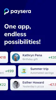 Paysera Mobilna portmonetka screenshot 1