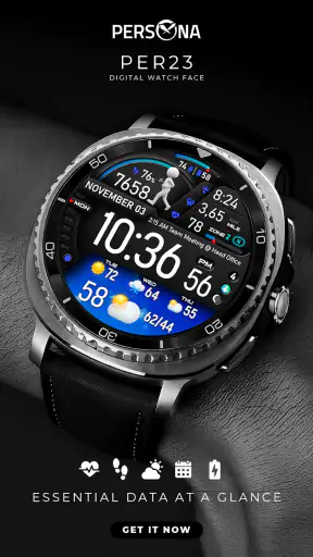 PER23 Digital Watch Face screenshot 1