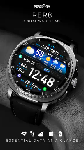 PER8 Weather WatchFace Digital screenshot 1