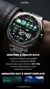 PER8 Weather WatchFace Digital screenshot