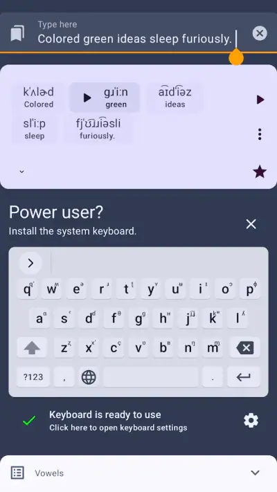Phonemes: IPA & pronuciation screenshot 1