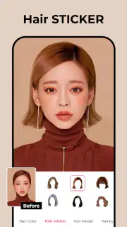 Photo editor: Hair Color Ideas screenshot 2