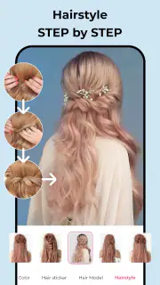 Photo editor: Hair Color Ideas screenshot 4