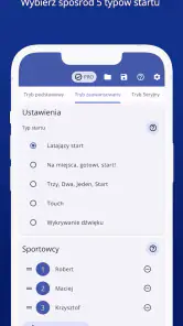 Photo Finish app pomiaru czasu screenshot