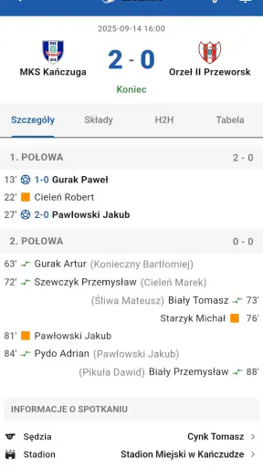 Piłka Lokalna - wyniki na żywo screenshot 1
