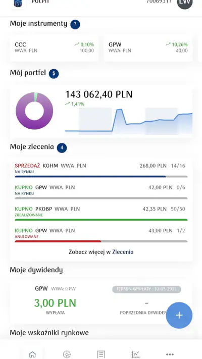 PKO supermakler screenshot 1