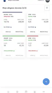 PKO supermakler screenshot 2