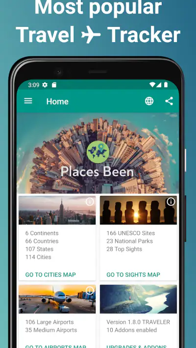 Places Been - Travel Tracker screenshot 1