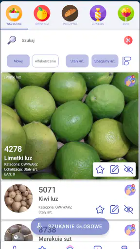 PLU Kody dla kasjerów screenshot 1